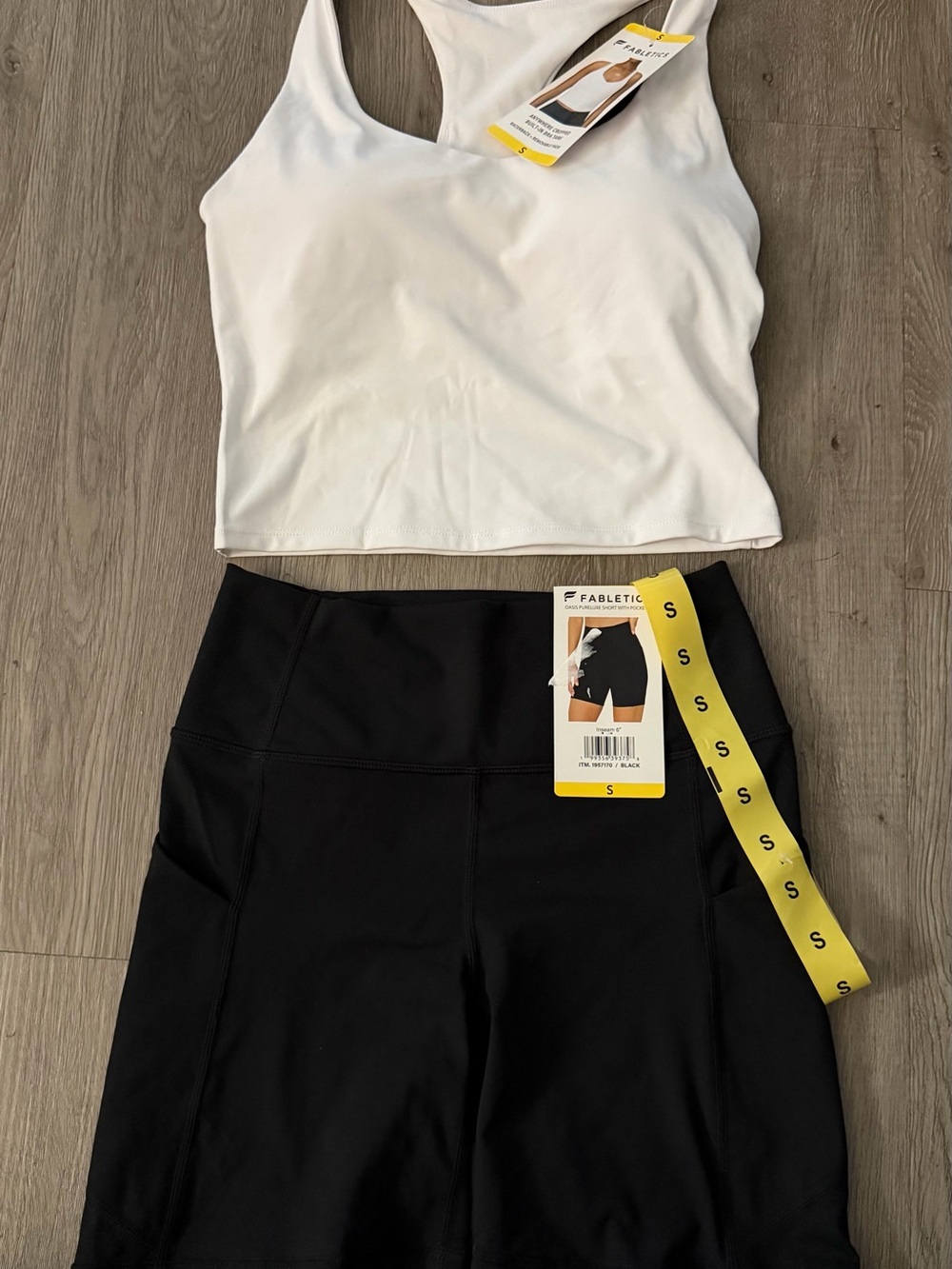 Fabletics bundle Black Women’s High-Rise Bike Shorts and top